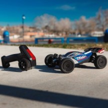 Arrma 1-14 TYPHON GROM 4X4 RTR Brushed Buggy Battery & Charger Included Blue-Silver ARA2106T1