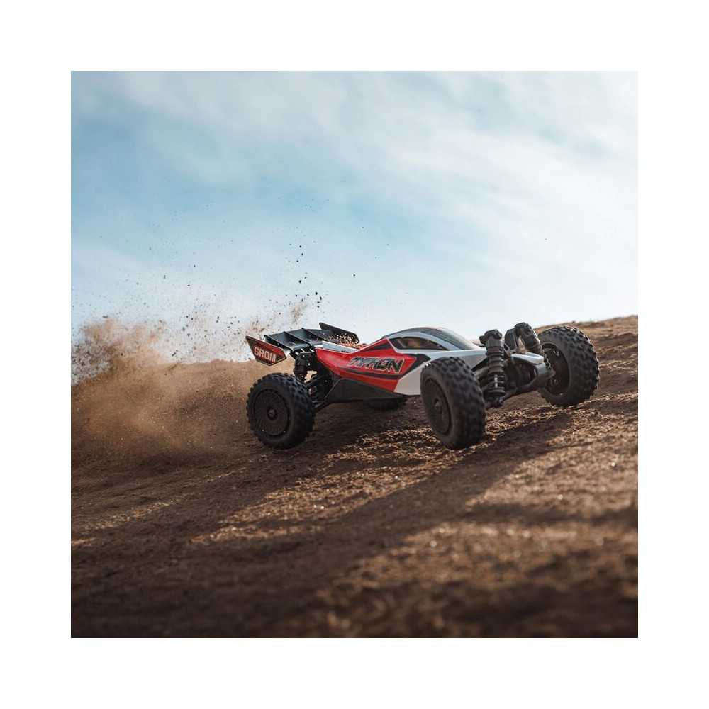 Arrma 1-14 TYPHON GROM 4X4 RTR Brushed Buggy Battery & Charger Included Red-White ARA2106T2 Arrma 1-14 TYPHON GROM 4X4 RTR Brushed Buggy Battery & Charger Included Red-White ARA2106T2