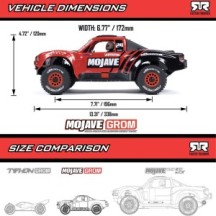 Arrma 1-16 MOJAVE GROM 4X4 RTR Brushed Desert Truck Battery & Charger Included Blue-White ARA2104T2