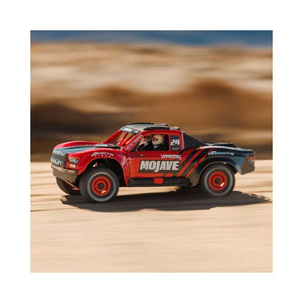 Arrma 1-16 MOJAVE GROM 4X4 RTR Brushed Desert Truck Battery & Charger Included Red-Black ARA2104T1 Arrma 1-16 MOJAVE GROM 4X4 RTR Brushed Desert Truck Battery & Charger Included Red-Black ARA2104T1