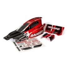 Traxxas Body bandit (also fits bandit vxl) black red (painted decals) TRX2450