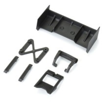 Pro-Line Racing 1-18 Sector Wing Set and Roof Skids Black: Granite GROM PRO642300