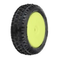 Pro-Line Racing 1-18 Wedge Front Carpet Mini-B Tires Mounted 8mm Yellow Wheels 2 PRO829812
