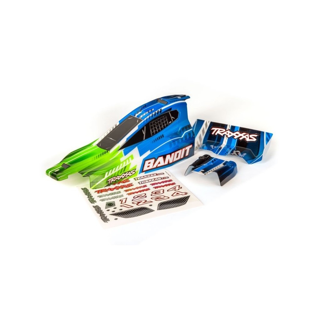 Carrocería Bandit verde pintada Traxxas TRX2450X Carrocería Bandit verde pintada Traxxas TRX2450X