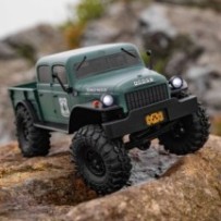 Axial Racing 1-24 SCX24 Dodge Power Wagon 4X4 RTR Brushed Rock Crawler Battery & Charger Included Green AXI00007T2