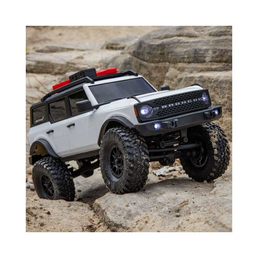 Axial Racing 1-24 SCX24 Ford Bronco 4X4 RTR Brushed Rock Crawler Battery & Charger Included White AXI00006V2T4 Axial Racing 1-24 SCX24 Ford Bronco 4X4 RTR Brushed Rock Crawler Battery & Charger Included White AXI00006V2T4