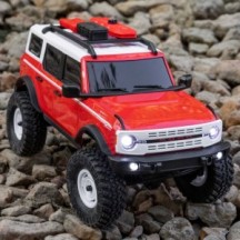 Axial Racing 1-24 SCX24 Ford Bronco Heritage Edition 4X4 RTR Brushed Rock Crawler Battery & Charger Included Red AXI00006V2T6