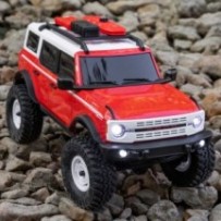 Axial Racing 1-24 SCX24 Ford Bronco Heritage Edition 4X4 RTR Brushed Rock Crawler Battery & Charger Included Red AXI00006V2T6