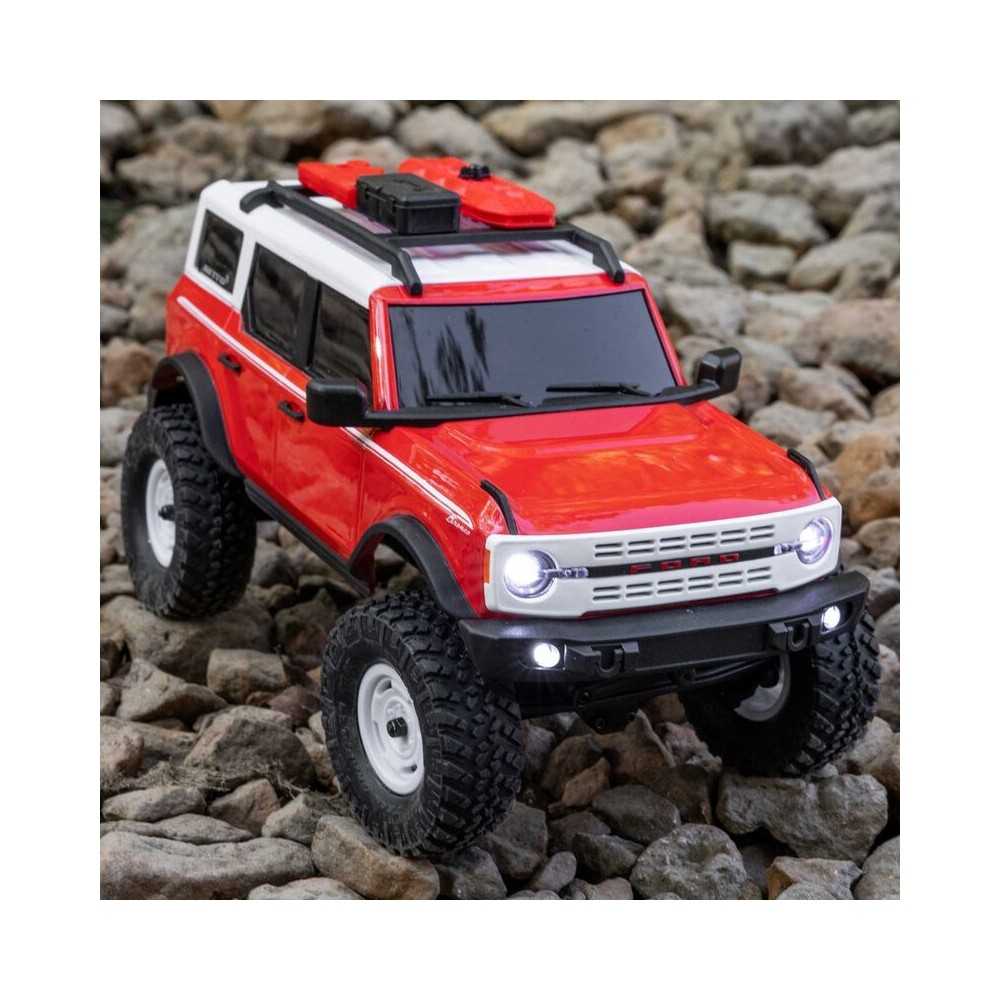 Axial Racing 1-24 SCX24 Ford Bronco Heritage Edition 4X4 RTR Brushed Rock Crawler Battery & Charger Included Red AXI00006V2T6