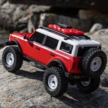 Axial Racing 1-24 SCX24 Ford Bronco Heritage Edition 4X4 RTR Brushed Rock Crawler Battery & Charger Included Red AXI00006V2T6