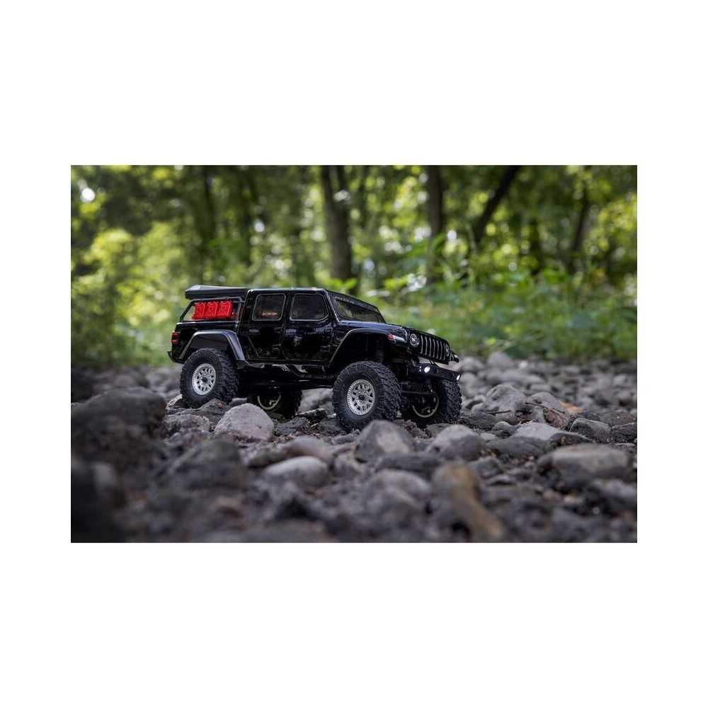 Axial Racing 1-24 SCX24 Jeep JT Gladiator 4X4 RTR Brushed Rock Crawler Battery & Charger Included Black AXI00005V2T5