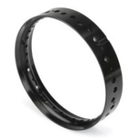 Pro-Line Racing 1-4 Pro-Spec Aluminum Front Rim Black: Promoto-MX PRO283606