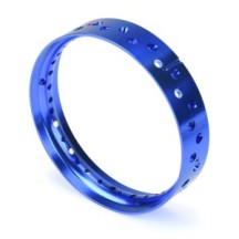 Pro-Line Racing 1-4 Pro-Spec Aluminum Rear Rim Blue: Promoto-MX PRO283705