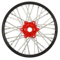 Pro-Line Racing 1-4 Pro-Spec Aluminum V2 Bead Front Wheel Black-Red 1: Promoto-MX PRO283600T2