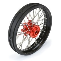 Pro-Line Racing 1-4 Pro-Spec Aluminum V2 Bead Front Wheel Black-Red 1: Promoto-MX PRO283600T2