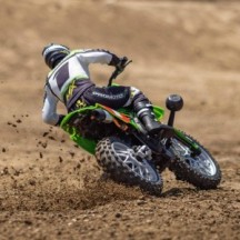 Team Losi 1-4 Promoto-MX Pro Circuit 2S RTR Brushless Motorcycle Battery and Charger Included Green LOS06002