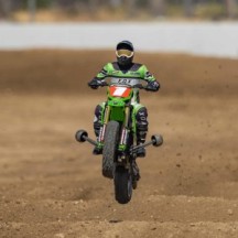 Team Losi 1-4 Promoto-MX Pro Circuit 2S RTR Brushless Motorcycle Battery and Charger Included Green LOS06002