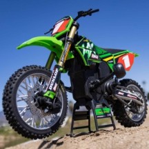 Team Losi 1-4 Promoto-MX Pro Circuit 2S RTR Brushless Motorcycle Battery and Charger Included Green LOS06002
