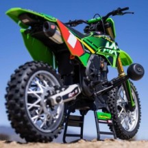 Team Losi 1-4 Promoto-MX Pro Circuit 2S RTR Brushless Motorcycle Battery and Charger Included Green LOS06002