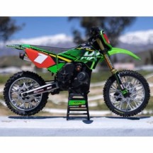 Team Losi 1-4 Promoto-MX Pro Circuit 2S RTR Brushless Motorcycle Battery and Charger Included Green LOS06002