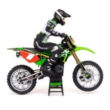 Team Losi 1-4 Promoto-MX Pro Circuit 2S RTR Brushless Motorcycle Battery and Charger Included Green LOS06002