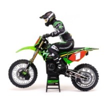Team Losi 1-4 Promoto-MX Pro Circuit 2S RTR Brushless Motorcycle Battery and Charger Included Green LOS06002