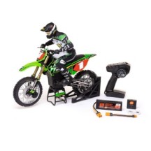Team Losi 1-4 Promoto-MX Pro Circuit 2S RTR Brushless Motorcycle Battery and Charger Included Green LOS06002