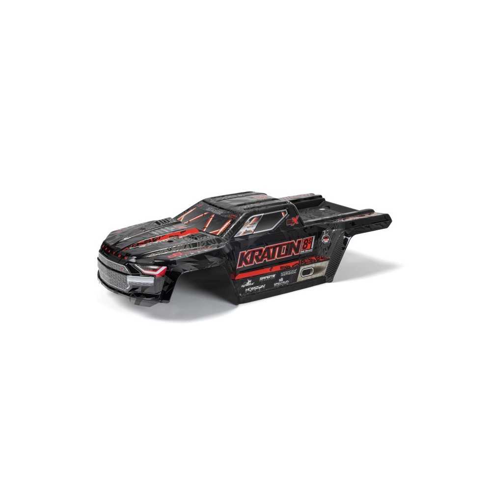 Arrma 1-5 KRATON 8S Painted Decalled Trimmed Body Black ARA409010