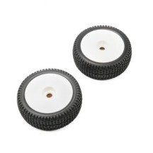 Team Losi 1-5 Mounted Wheel and Tire White 2: 5IVE-B TLR45005