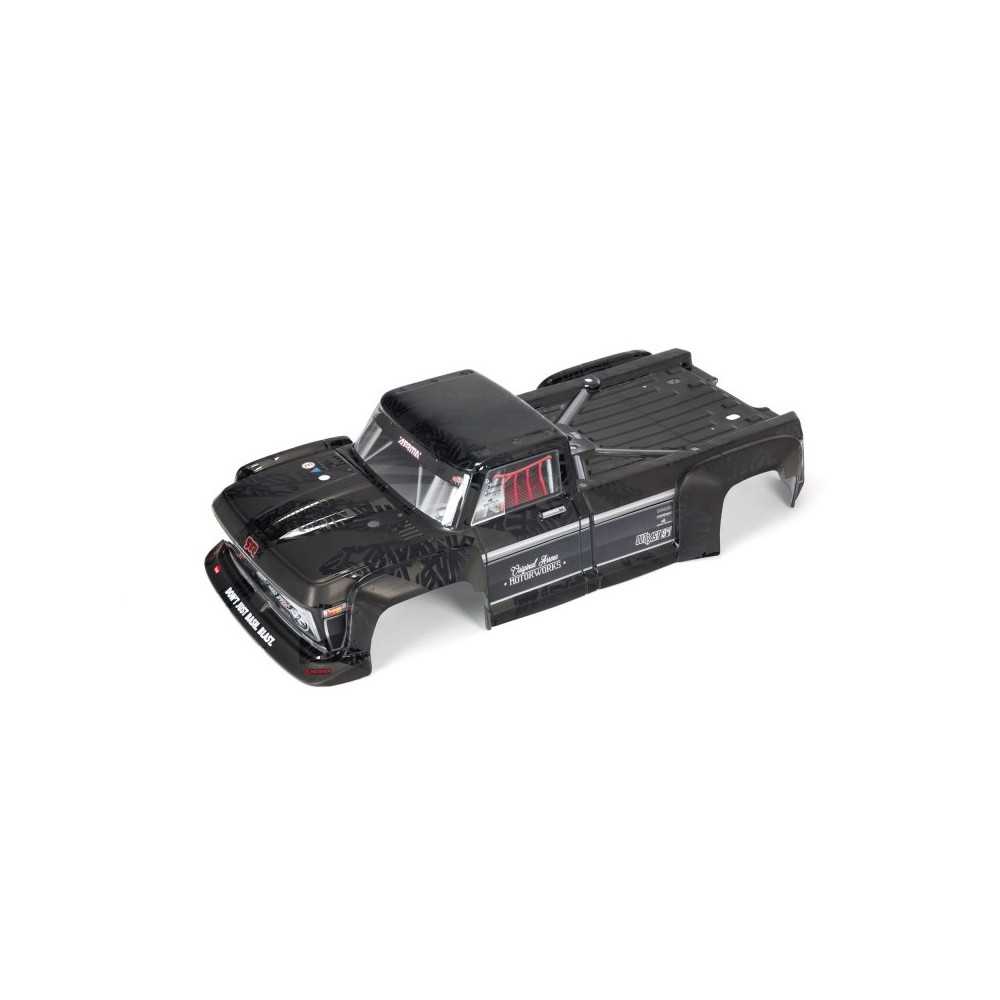 Arrma 1-5 Painted Body Black: OUTCAST EXB ARA409009