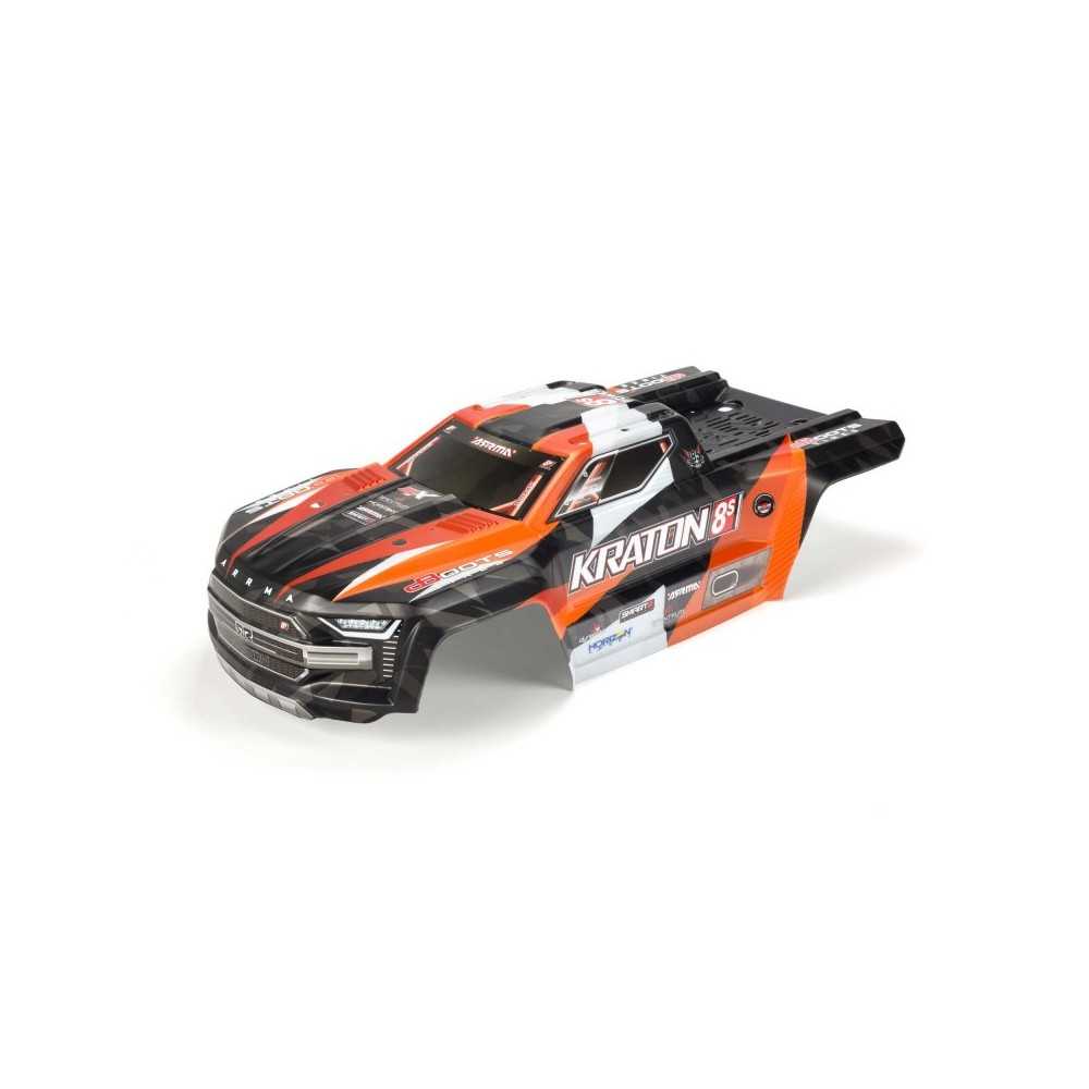 Arrma 1-5 Painted Body Orange: KRATON 4X4 8S BLX ARA409007 Arrma 1-5 Painted Body Orange: KRATON 4X4 8S BLX ARA409007