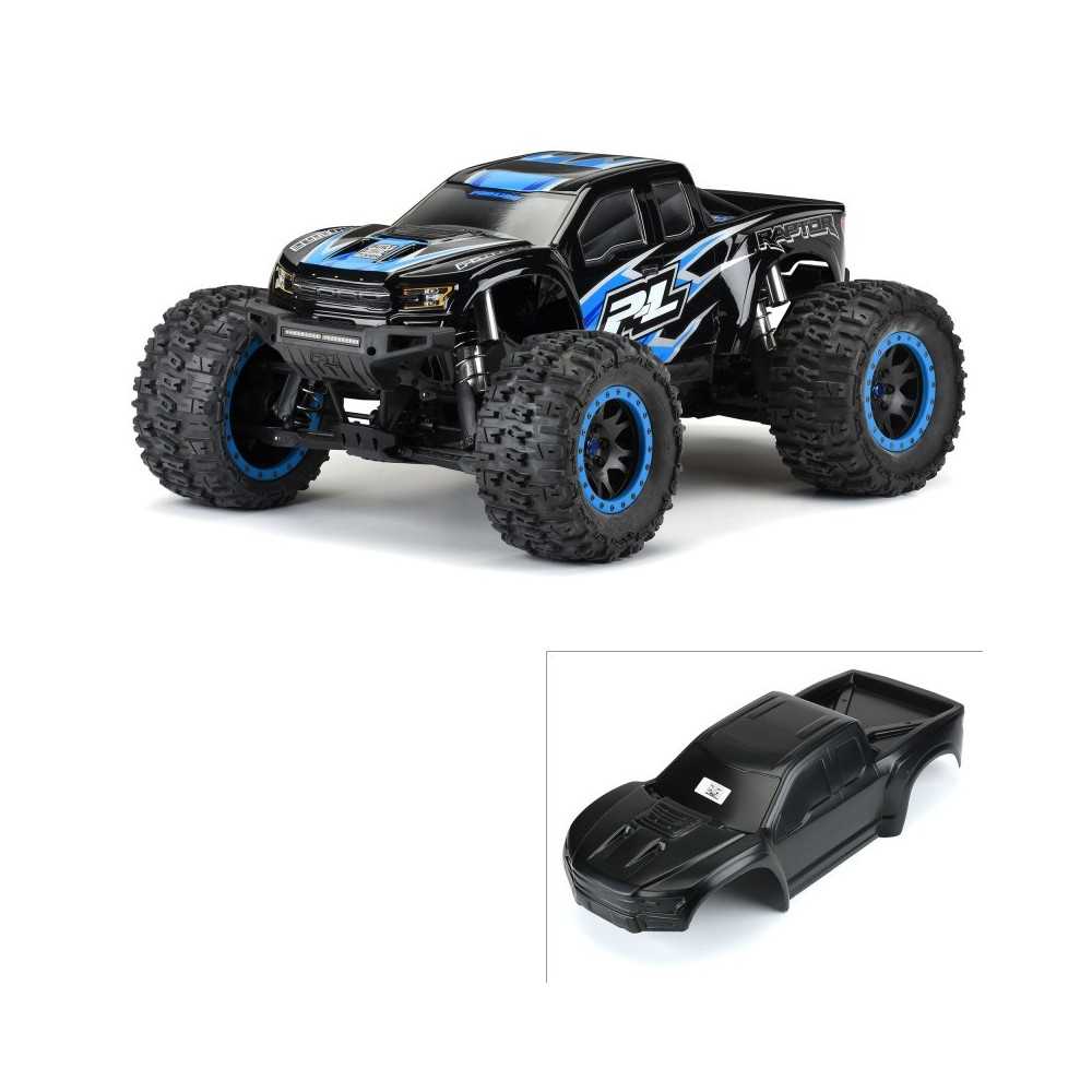Pro-Line Racing 1-5 Pre-Cut 2017 Ford F-150 Raptor Tough-Color Black Body: X-MAXX PRO348218 Pro-Line Racing 1-5 Pre-Cut 2017 Ford F-150 Raptor Tough-Color Black Body: X-MAXX PRO348218