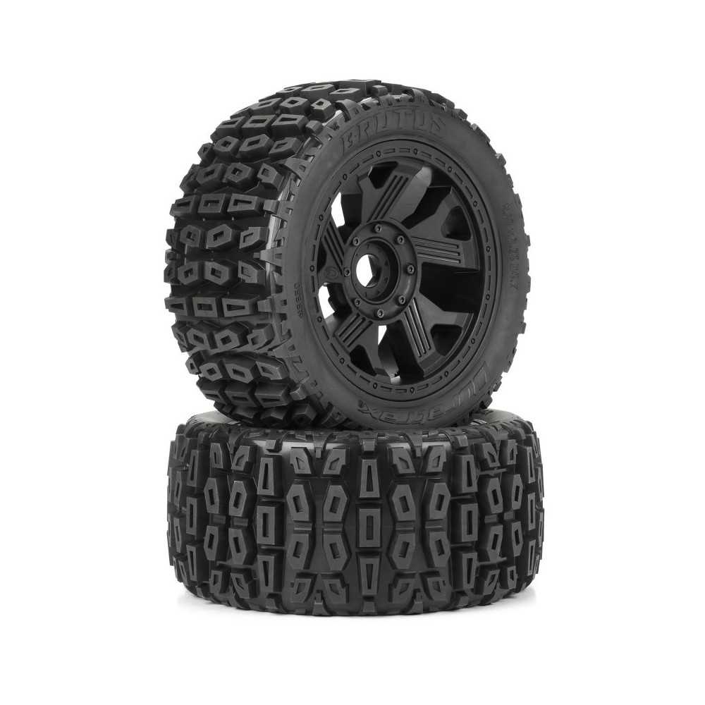 Duratrax 1-6 Brutus F-R 5.7 Monster Truck Tires MTD 24mm Black Ripper 2 DTX565010 Duratrax 1-6 Brutus F-R 5.7 Monster Truck Tires MTD 24mm Black Ripper 2 DTX565010