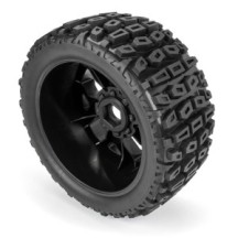 Duratrax 1-6 Brutus F-R 5.7 Monster Truck Tires MTD 24mm Black Ripper 2 DTX565010