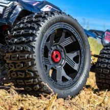 Duratrax 1-6 Brutus F-R 5.7 Monster Truck Tires MTD 24mm Black Ripper 2 DTX565010