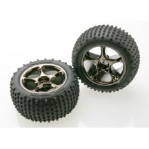 Ruedas montadas Tracer 2.2 cromo negro Alias Traxxas TRX2470A