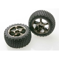 Ruedas montadas Tracer 2.2 cromo negro Alias Traxxas TRX2470A
