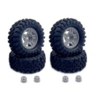 Absima 1.2inch Mudder Tire Set 60mm Grey 4 HBP240525