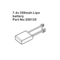 Absima 7.4V 350mAh LiPo Battery HBP250135