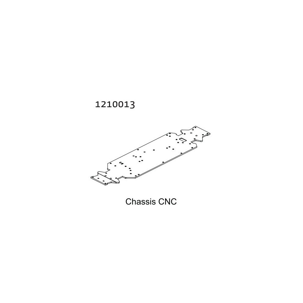 Absima Aluminum Chassis Plate 1210013