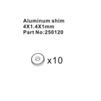 Absima Aluminum Shims 4*1.4*1mm 10 HBP250120