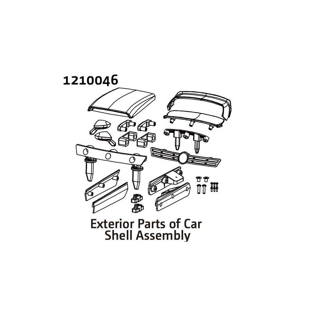 Absima Body Accessories Set - Rally 1210046
