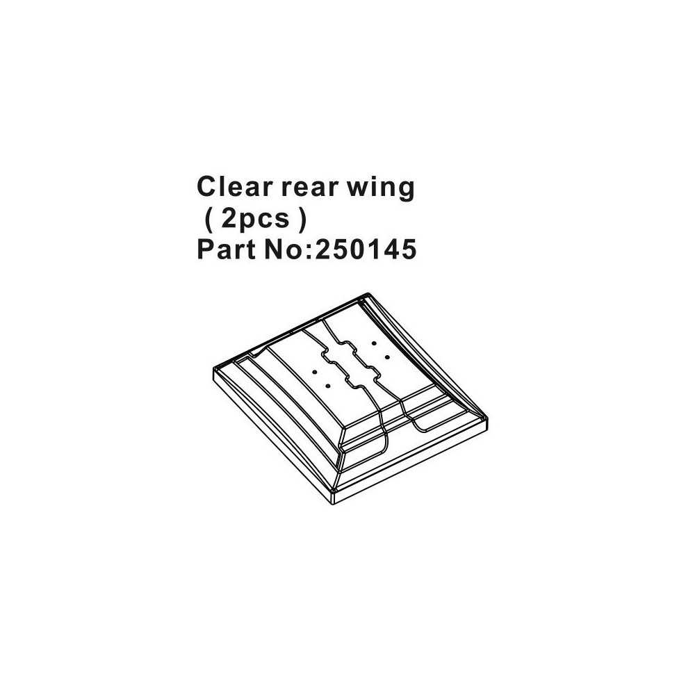 Absima Clear rear wing 2 HBP250145 Absima Clear rear wing 2 HBP250145
