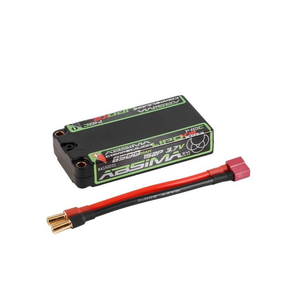 Absima Comp. Shorty LiPo 3.7V 140C-1S2P HC 8500mAh 5mm 4150031 Absima Comp. Shorty LiPo 3.7V 140C-1S2P HC 8500mAh 5mm 4150031