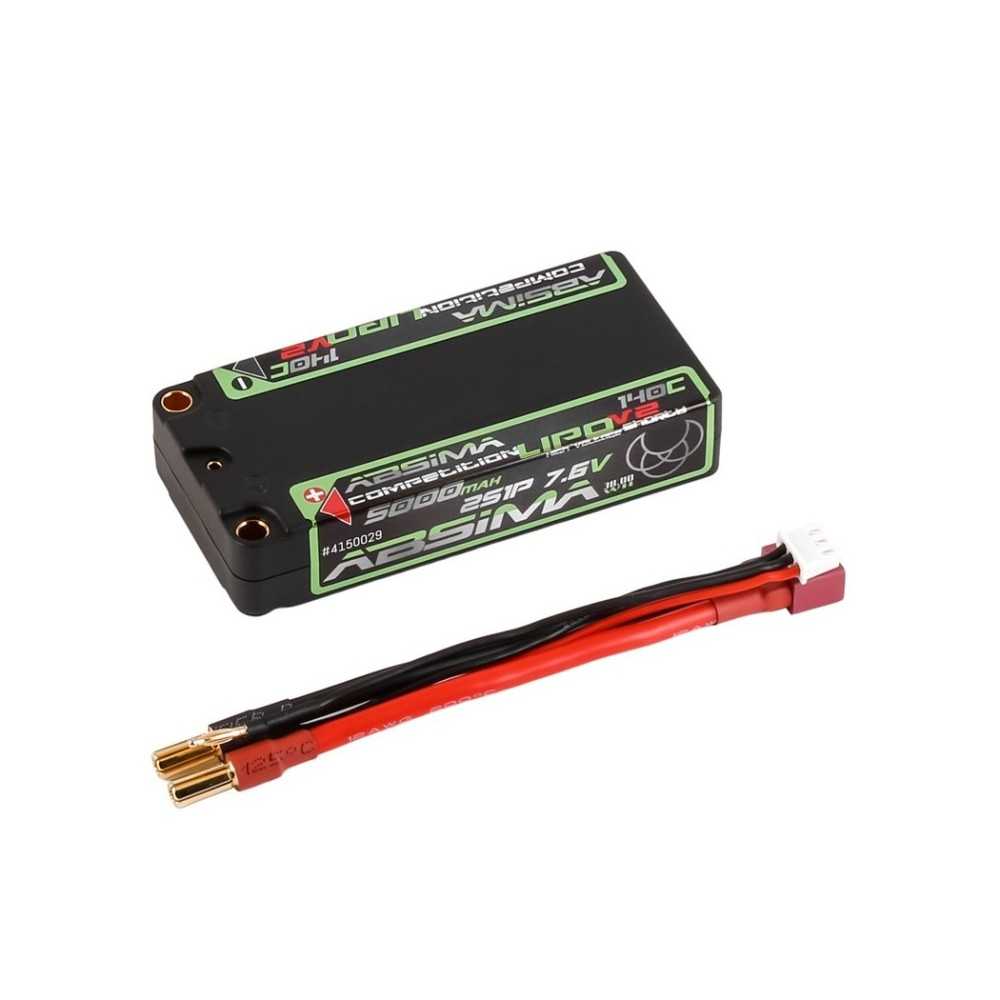Absima Comp. Shorty LiPo 7.6V 140C-2S1P HC 5000mAh 5mm 4150029