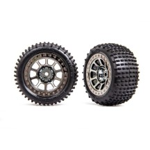 Ruedas 2.2 Traxxas cromo negro beadlock TRX2470T