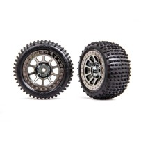 Ruedas 2.2 Traxxas cromo negro beadlock TRX2470T