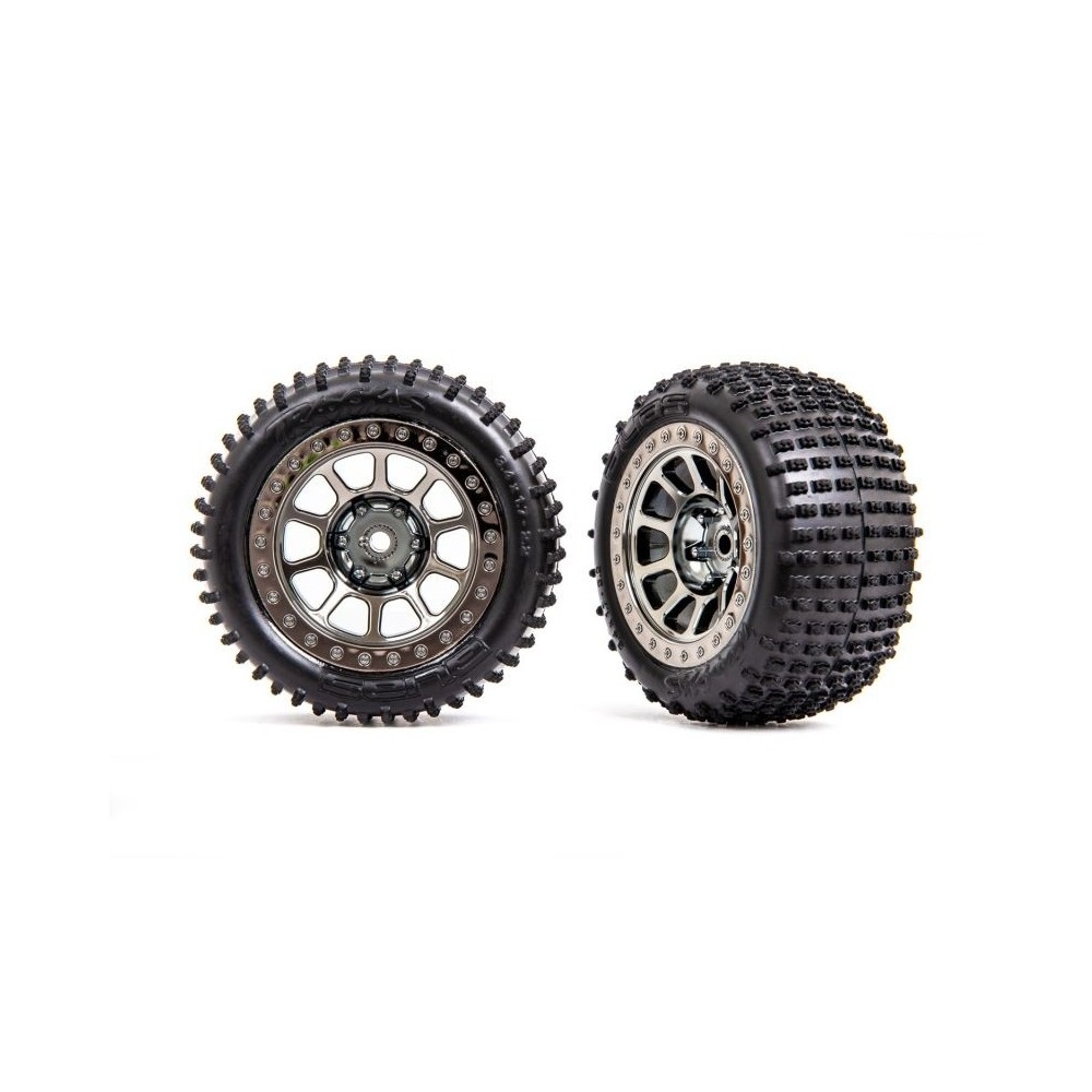 Ruedas 2.2 Traxxas cromo negro beadlock TRX2470T Ruedas 2.2 Traxxas cromo negro beadlock TRX2470T