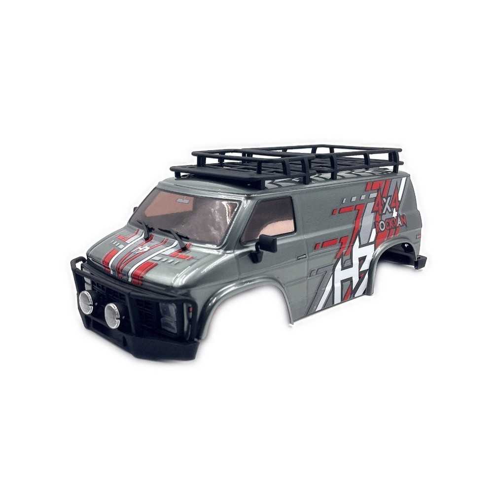 Absima Finished Body for Rock Van V2 Grey HBP240535 Absima Finished Body for Rock Van V2 Grey HBP240535