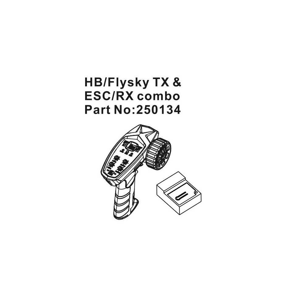 Absima Flysky TX & RX-ESC Combo HBP250134